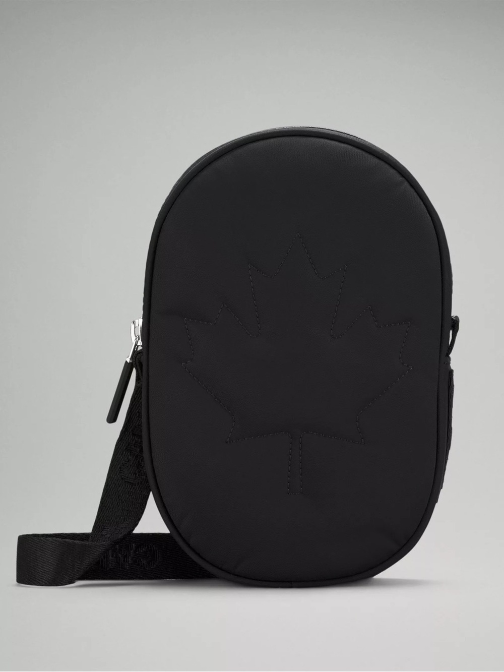 lululemon athletica Black Crossbody Messenger with Maple Stitch